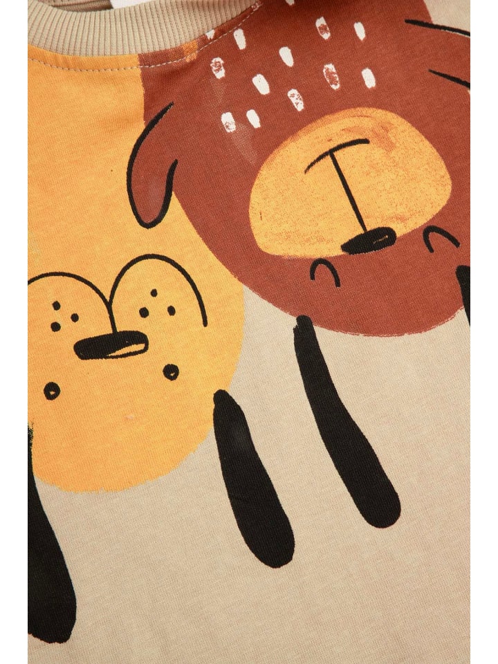 Coccodrillo T-Shirt mit kurzen Ärmeln in beige günstig kaufen