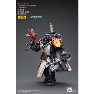Warhammer 40k Actionfigur 1/18 Black Templars Primaris Sword Brethren Granbertus 12 cm