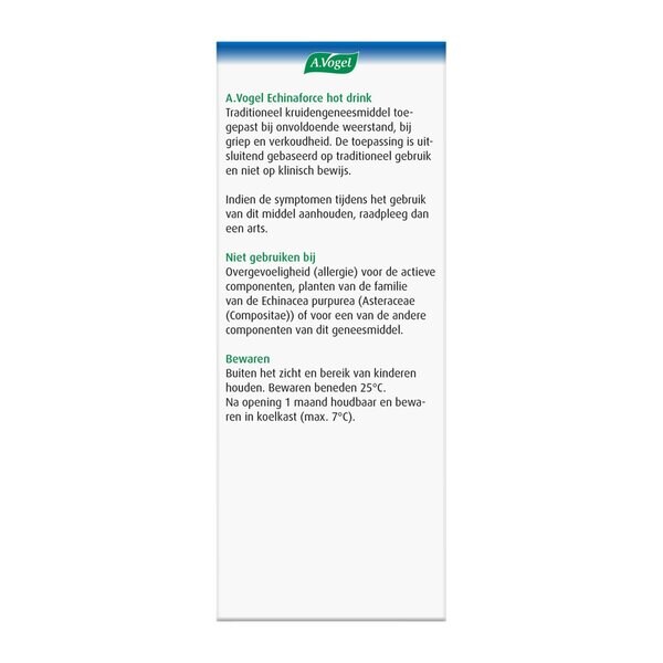 A.Vogel Echinaforce Hot Drink Medicine - 100ml