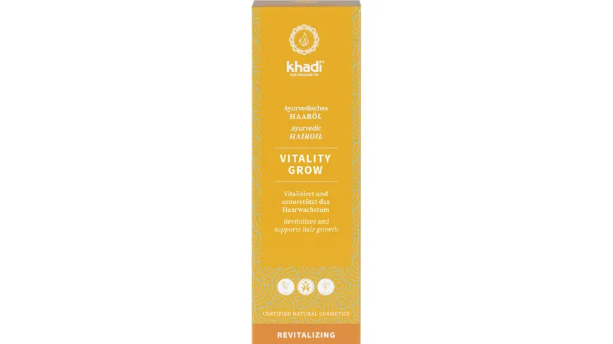 khadi Ayurvedisches Haaröl VITALITY GROW 50 ml