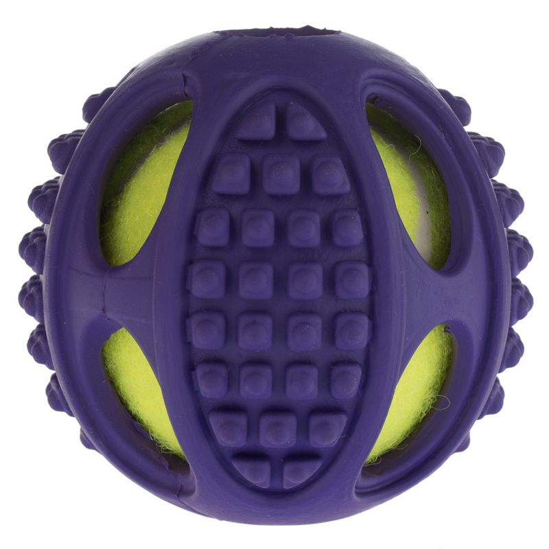 Hundespielzeug Gummi-Tennis-Ball 2in1 zu TOP-Preisen | bitiba %