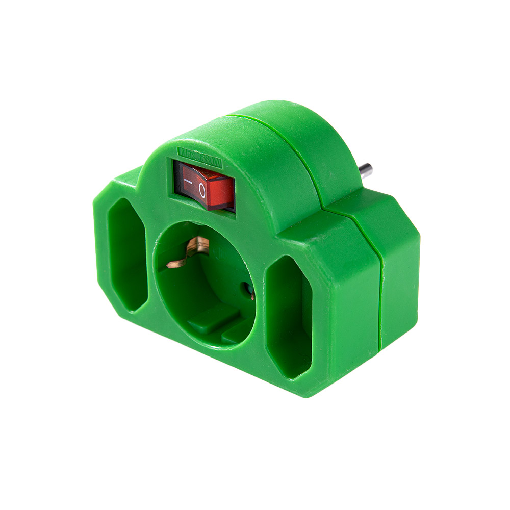 Powertec Electric Abschaltbarer Zwischenstecker - Grün