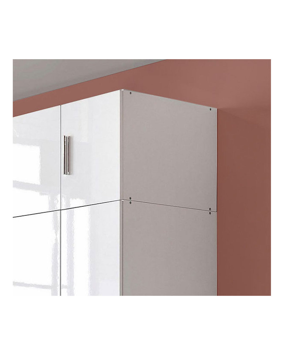 Kleiderschrankaufsatz Malta Aufsatz für Kleiderschrank 50cm 1-türig