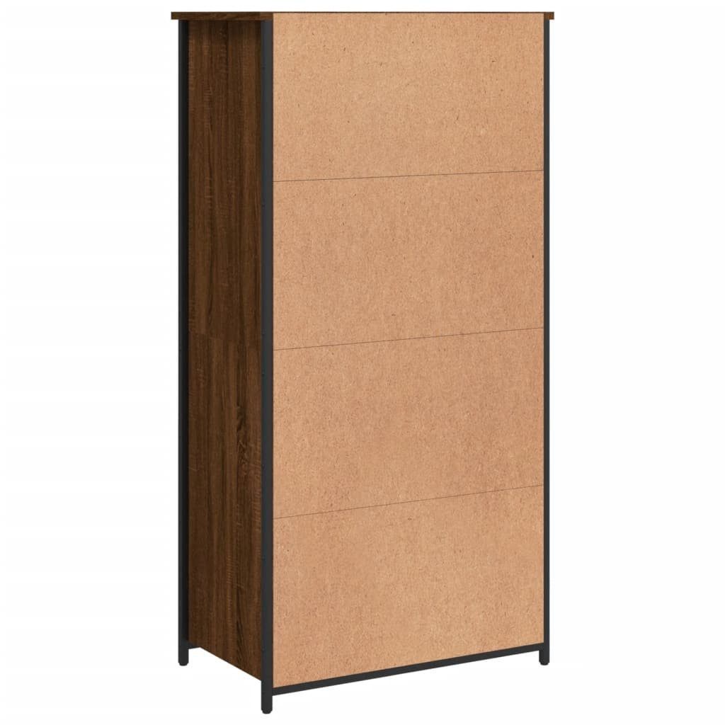 vidaXL Anrichte Highboard Braun Eichen-Optik 62x36x121,5 cm Holzwerkstoff