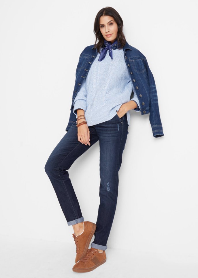 Komfort-Stretch-Boyfriend-Jeans