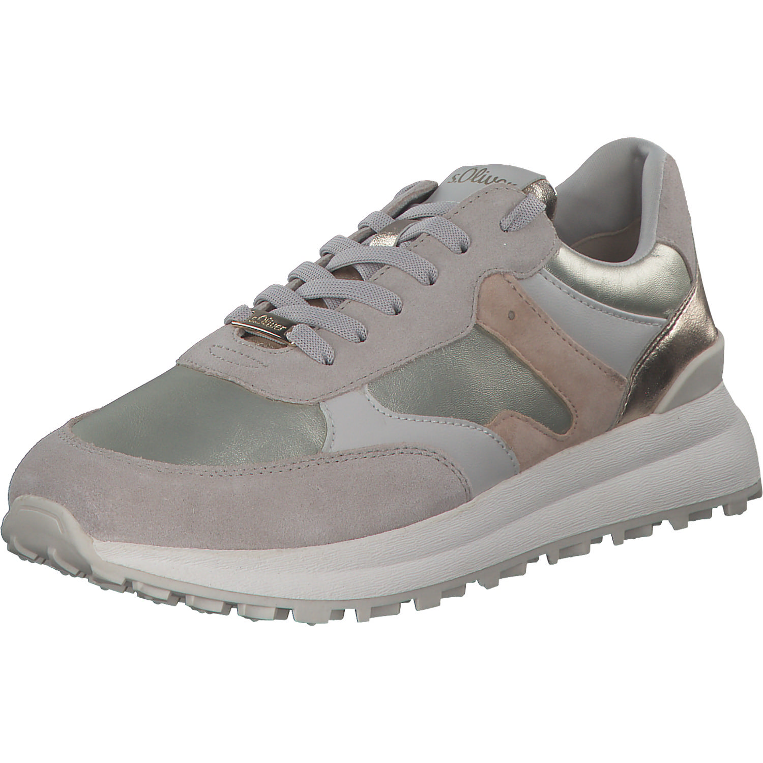 s. Oliver 23616, Schnürschuhe, Damen, platinum combi