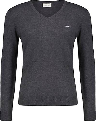 GANT Herren Strickpullover mit Schurwolle EXTRAFINE