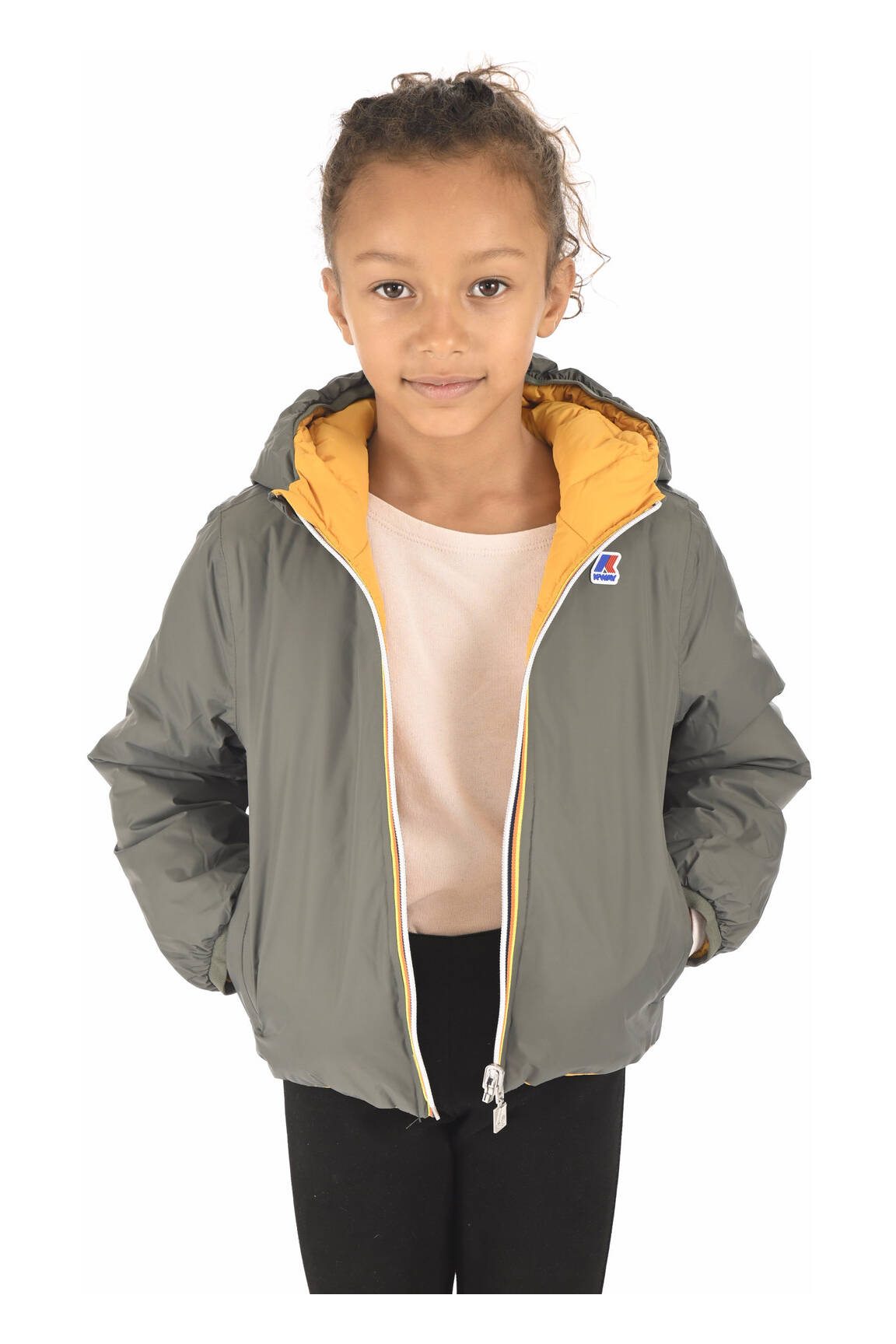 K Way Doudounes Enfant couleur vert
