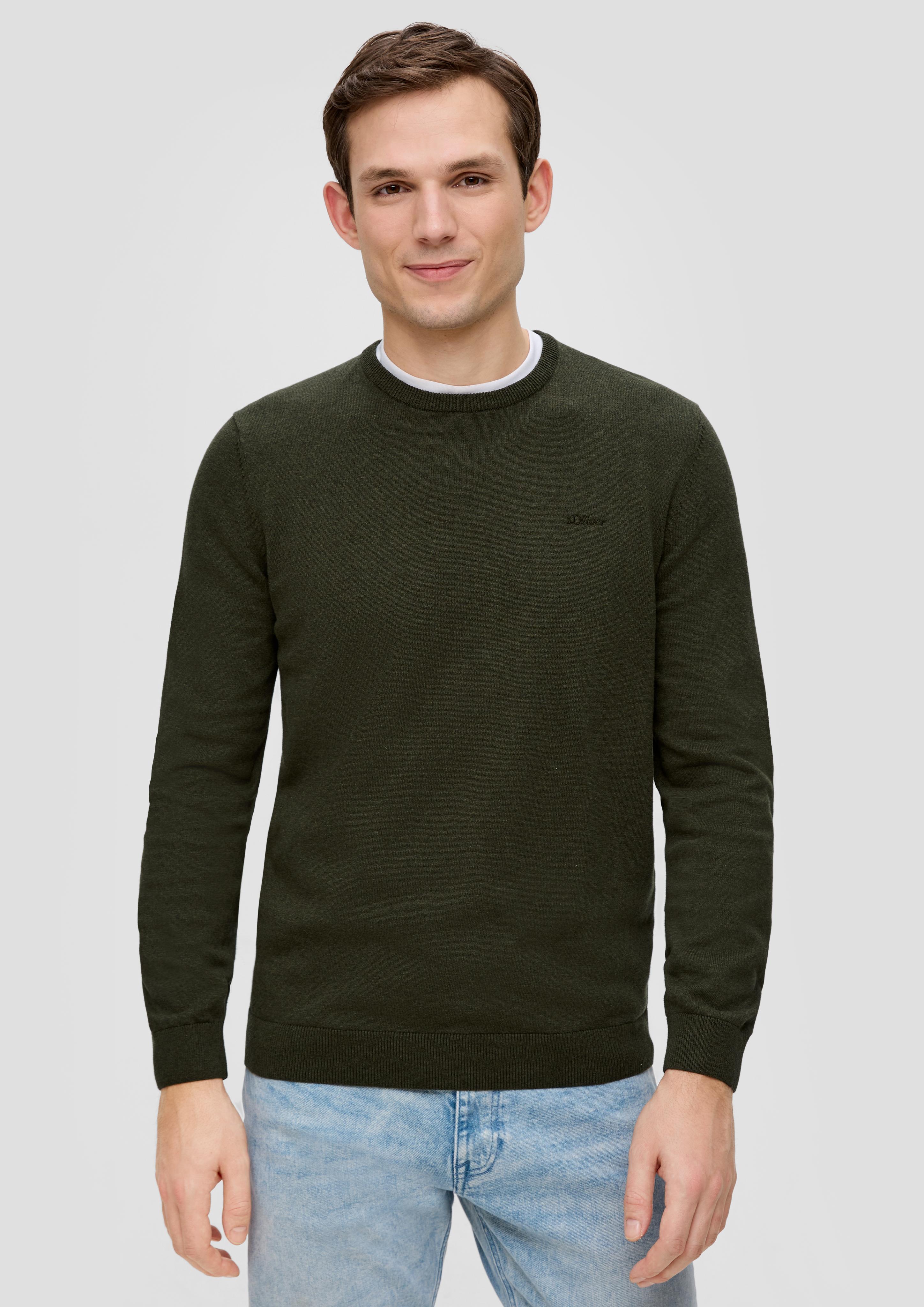 Strickpullover mit Logo-Stickerei  2143173-79W0