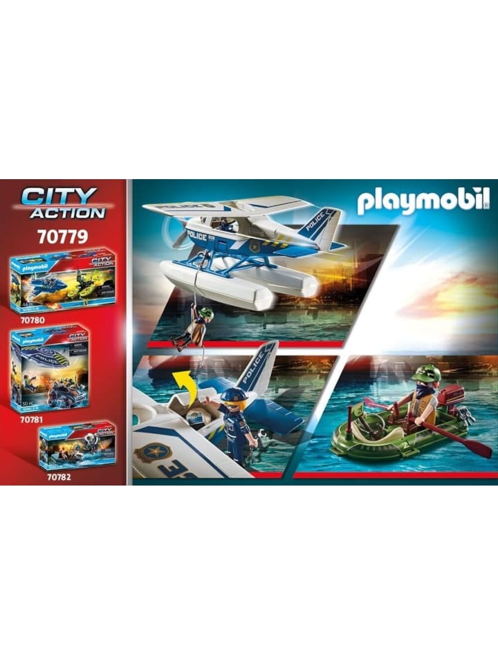 Playmobil Polizei-Wasserflugzeug: Schmuggler-Verfolgung in Mehrfarbig ab 5 Jahre günstig kaufen onesize