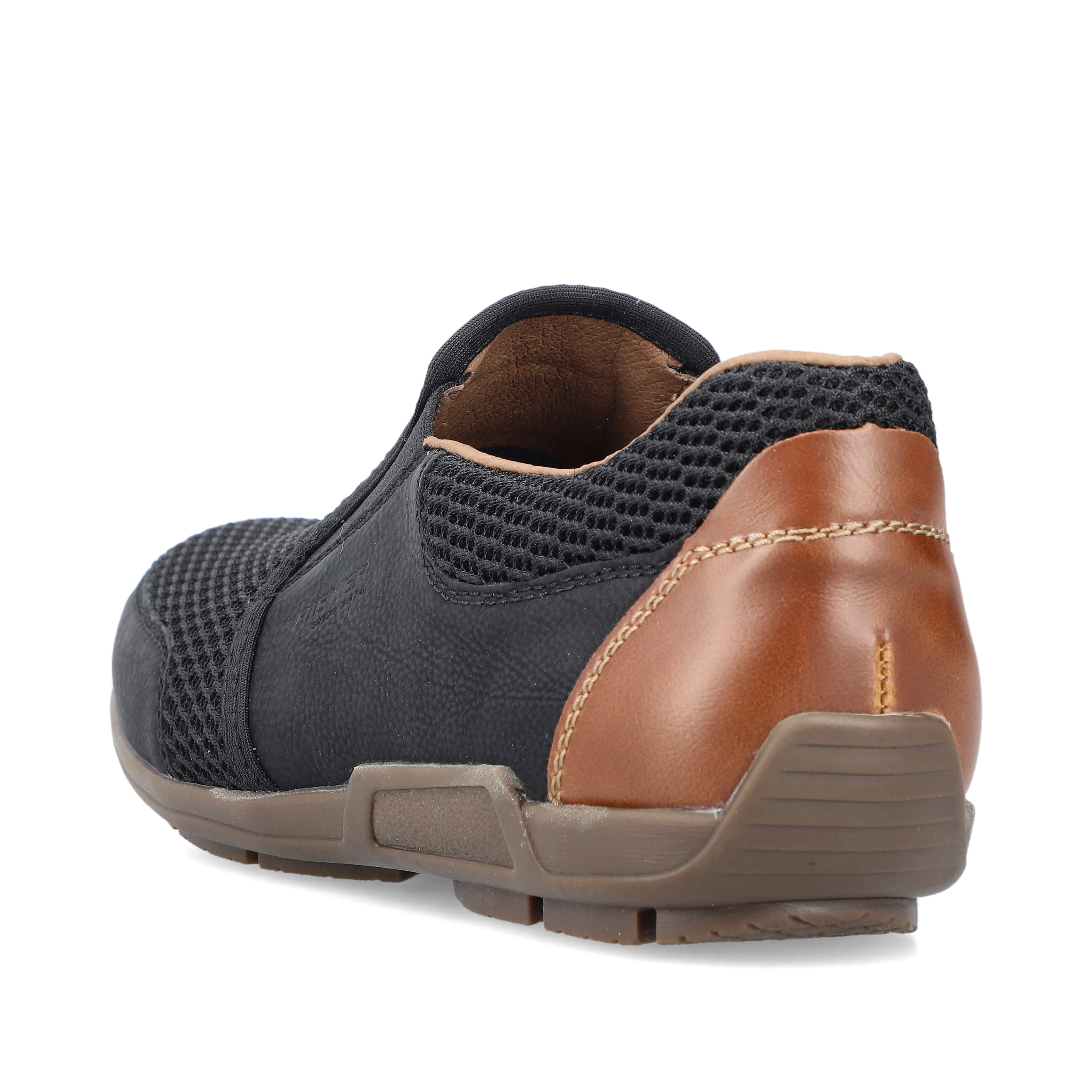 Rieker Herren Slipper asphaltschwarz