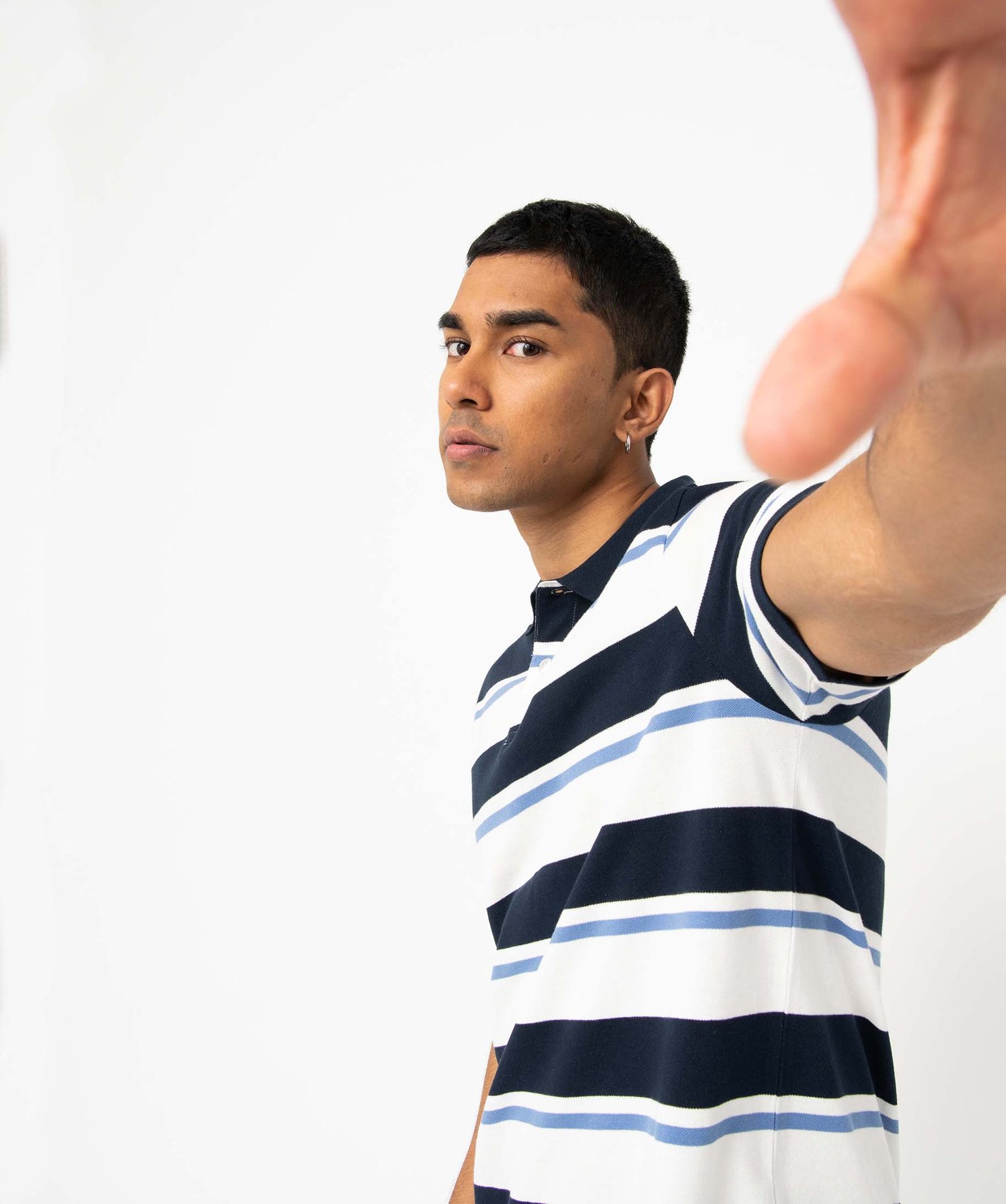 Polo homme à rayures multicolores raye | GEMO
