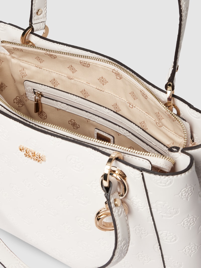 Tote Bag mit Label-Details Modell 'GALERIA' in sand