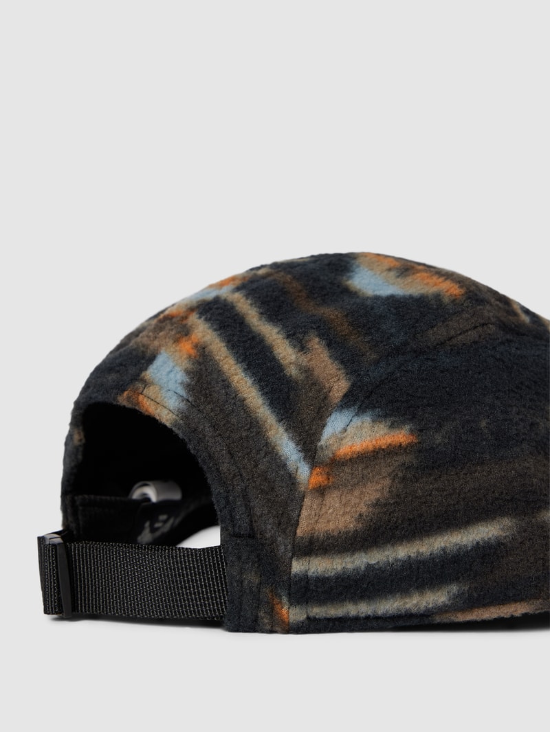 Basecap mit Allover-Muster Modell 'ADIV' in schwarz