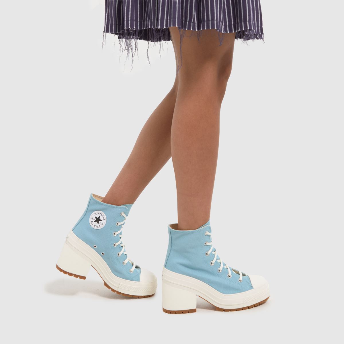 Converse Chuck 70 Deluxe športni copati z visoko peto v modri barvi
