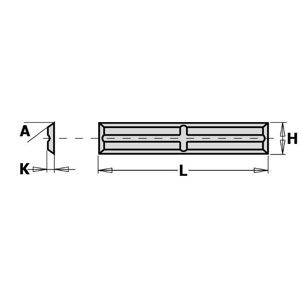GRN įrankiai 790.300.01 WPL standartinis keičiamas peilis F1730 30 x 5,5 x 1,1 mm 10 vnt.