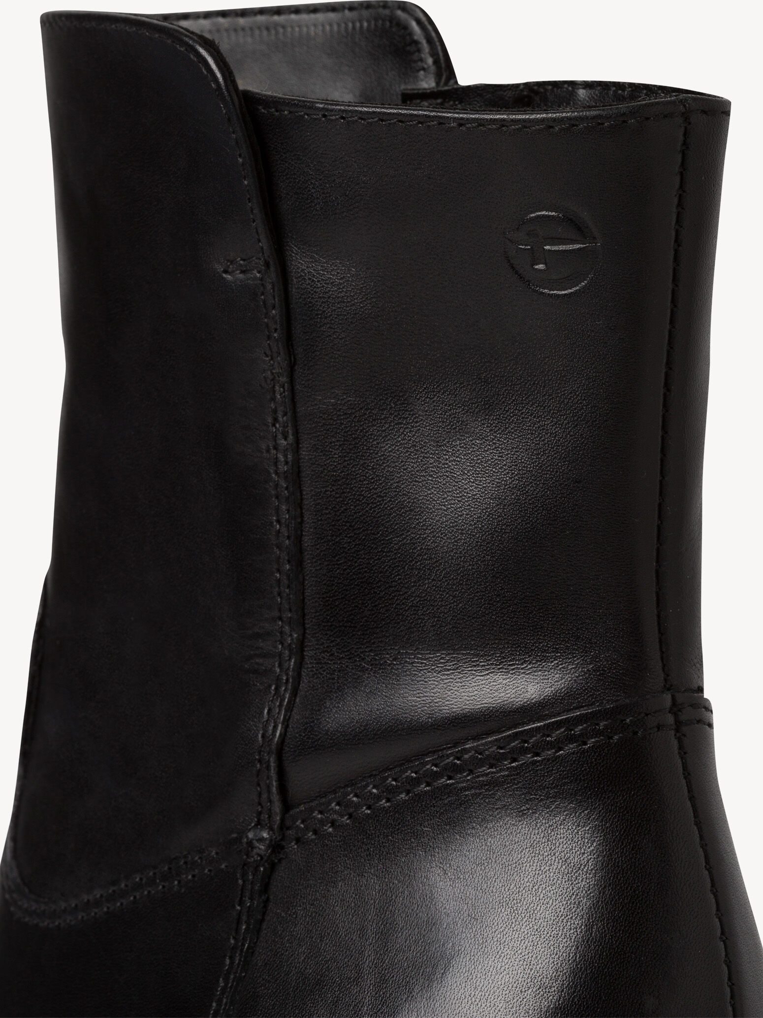 Bottine en cuir - noir