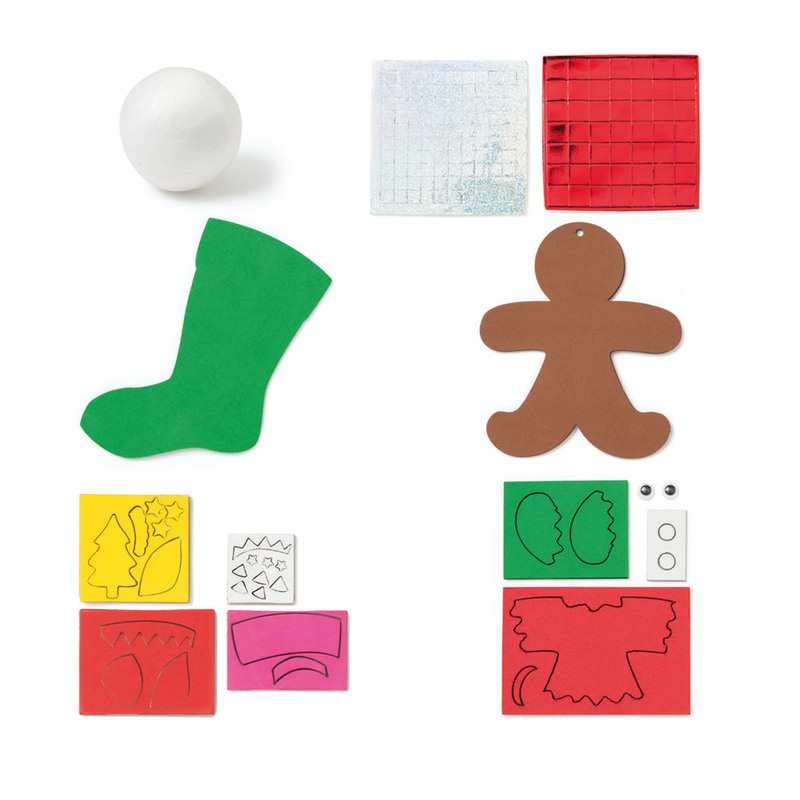 Kit 5 ornements de Noël mousse Oxybul