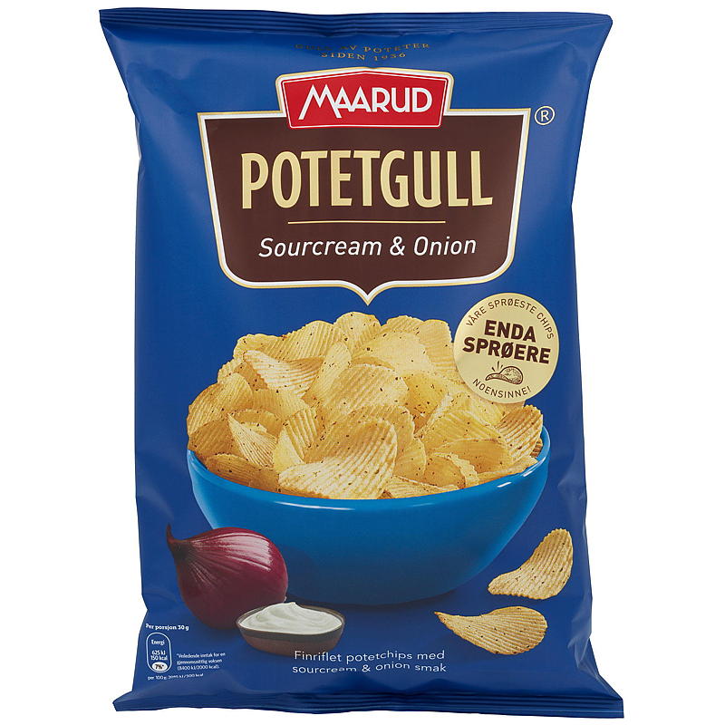 Maarud Potetgull 200 g Sourcream & onion Maarud