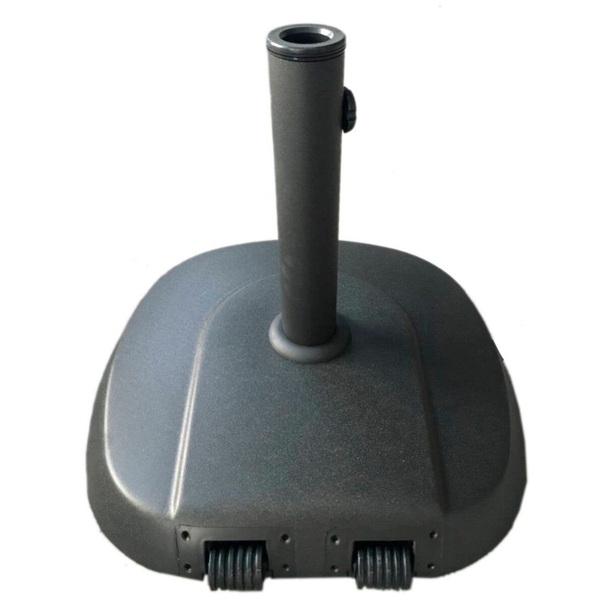 Bigbuy Schirmhalter Fuß für Sonnenschirm 48,7 x 47 x 7,9 cm Schwarz Zement