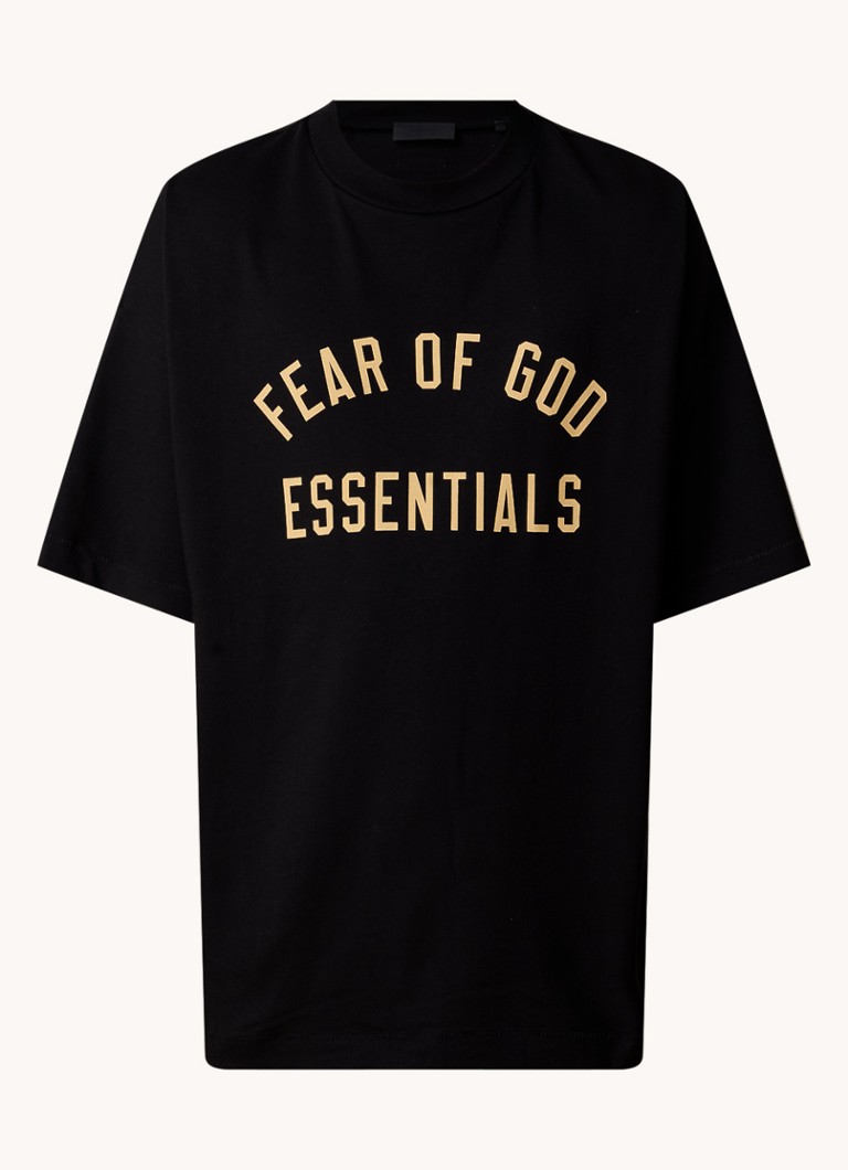 Tricou cu logo mare Fear of God Essentials