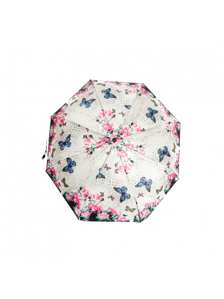 COFI 1453 Regenschirm Reise-Taschenschirm mit Teleskopfunktion in Weiß günstig kaufen onesize