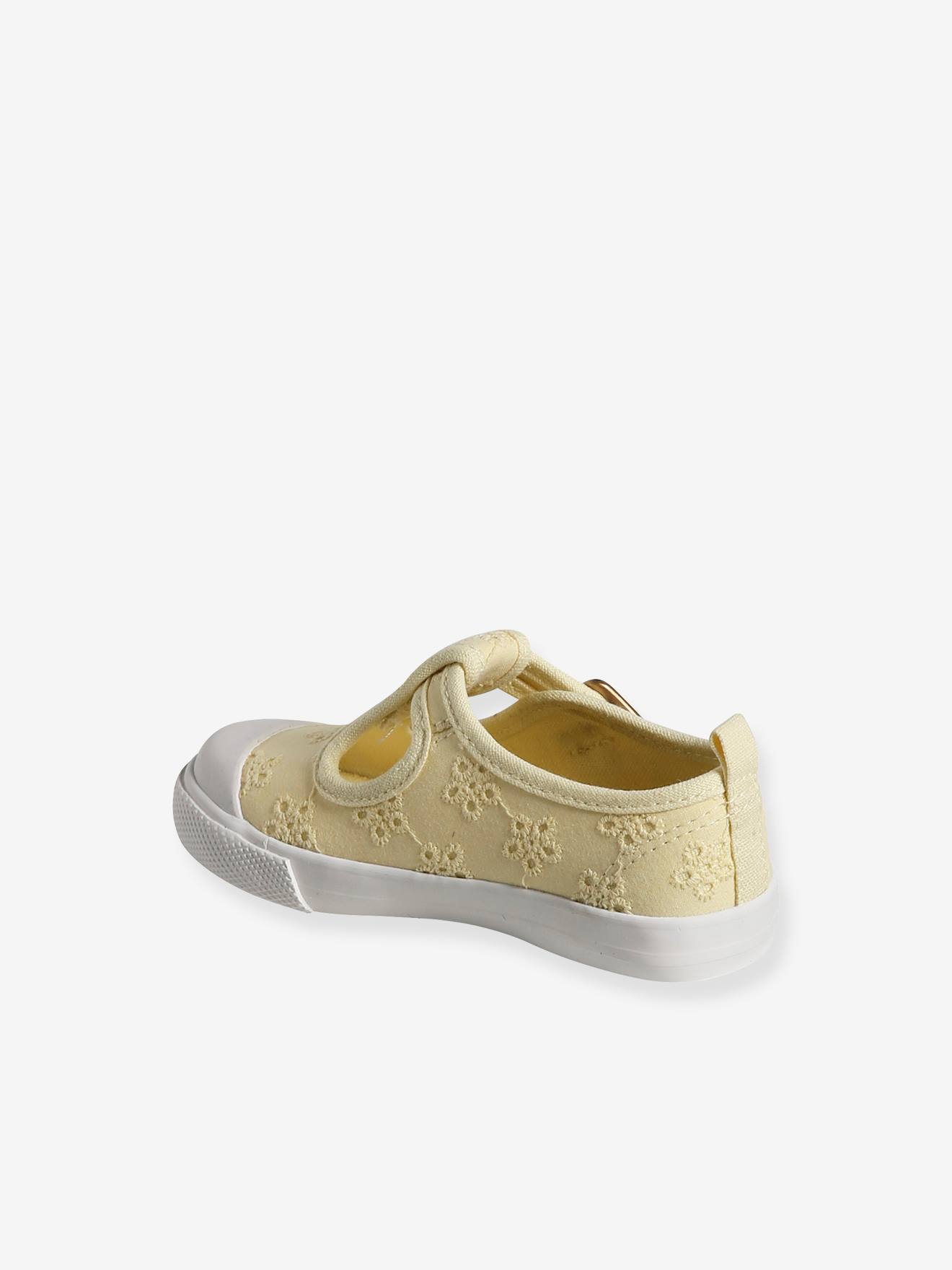 Vertbaudet Baby Stoff-Sandalen - gelb