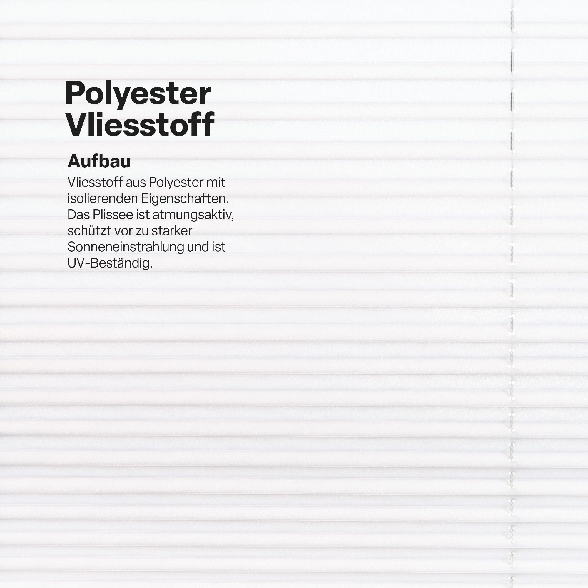 Plissee Faltstore Luance, Bestlivings, Lichtschutz, ohne Bohren, ohne kleben, verspannt, Klemmfix, ohne Bohren - Jalousie zum klemmen, Easyfix Rollo für Fenster & Tür