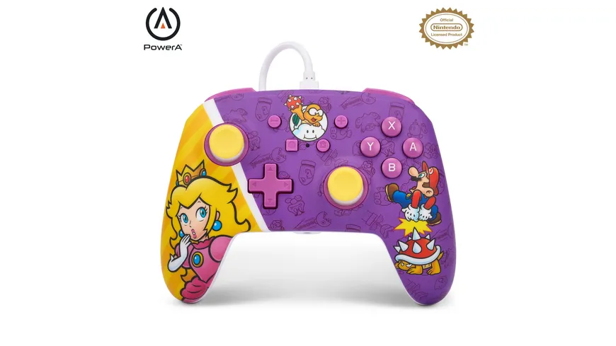PowerA Enhanced Wired Controller für Nintendo Switch – Princess Peach Battle