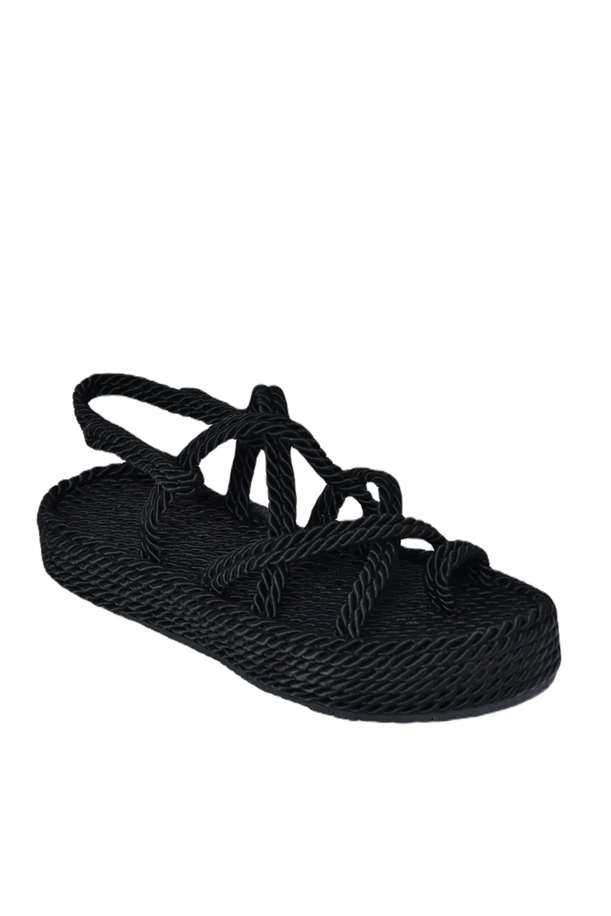 Fox Shoes  Schwarze Damensandalen H596021304