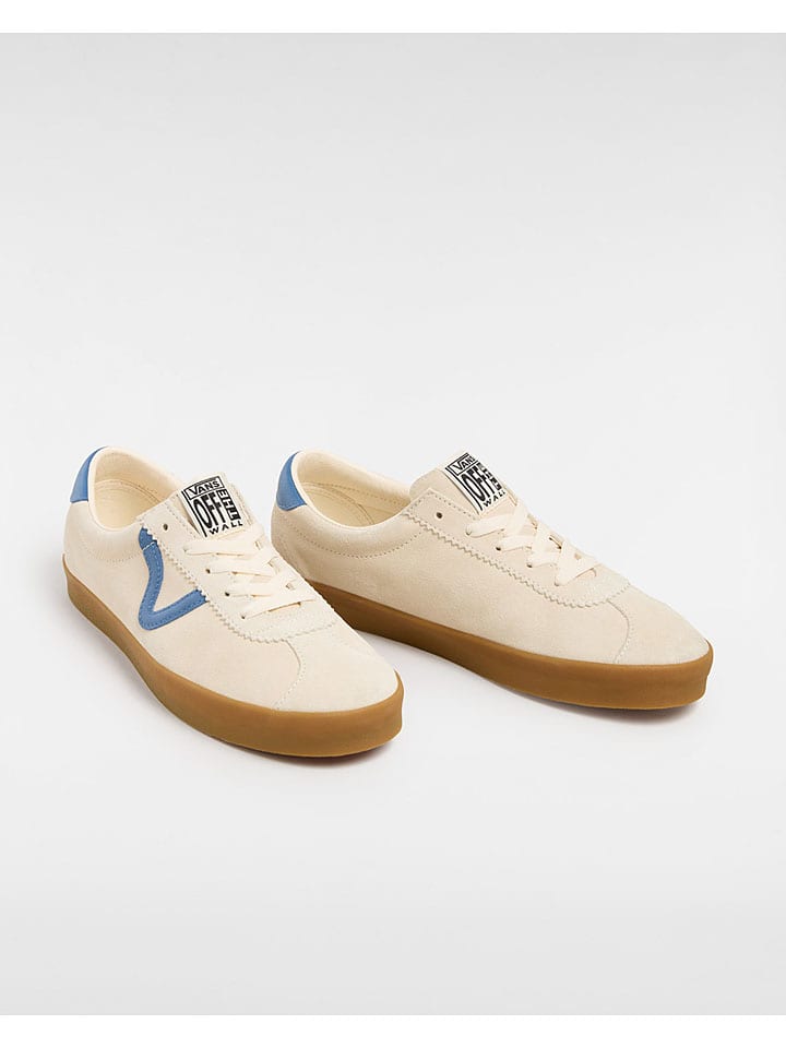 Vans Leder-Sneakers in Beige günstig kaufen