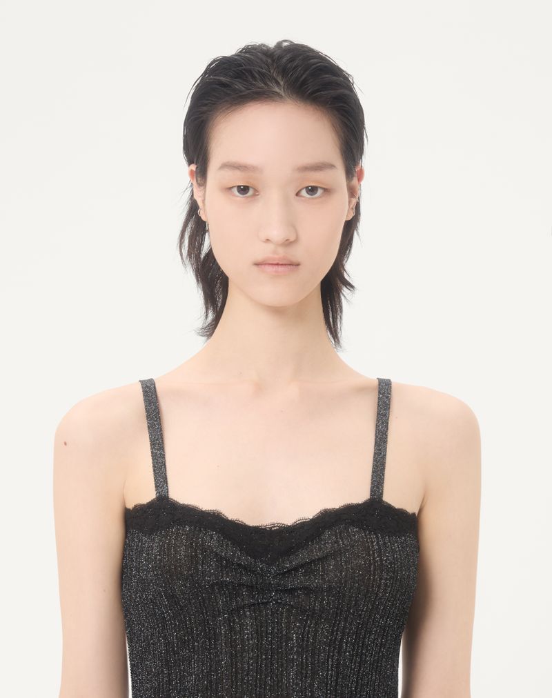 Lurex gebreide top