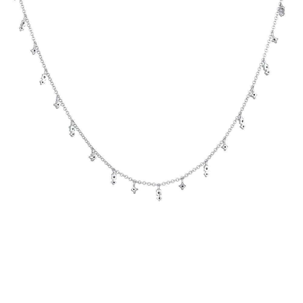 Elli Elli Collier Femmes pendentif étincelant avec cristal Pink Rose en argent sterlin collier