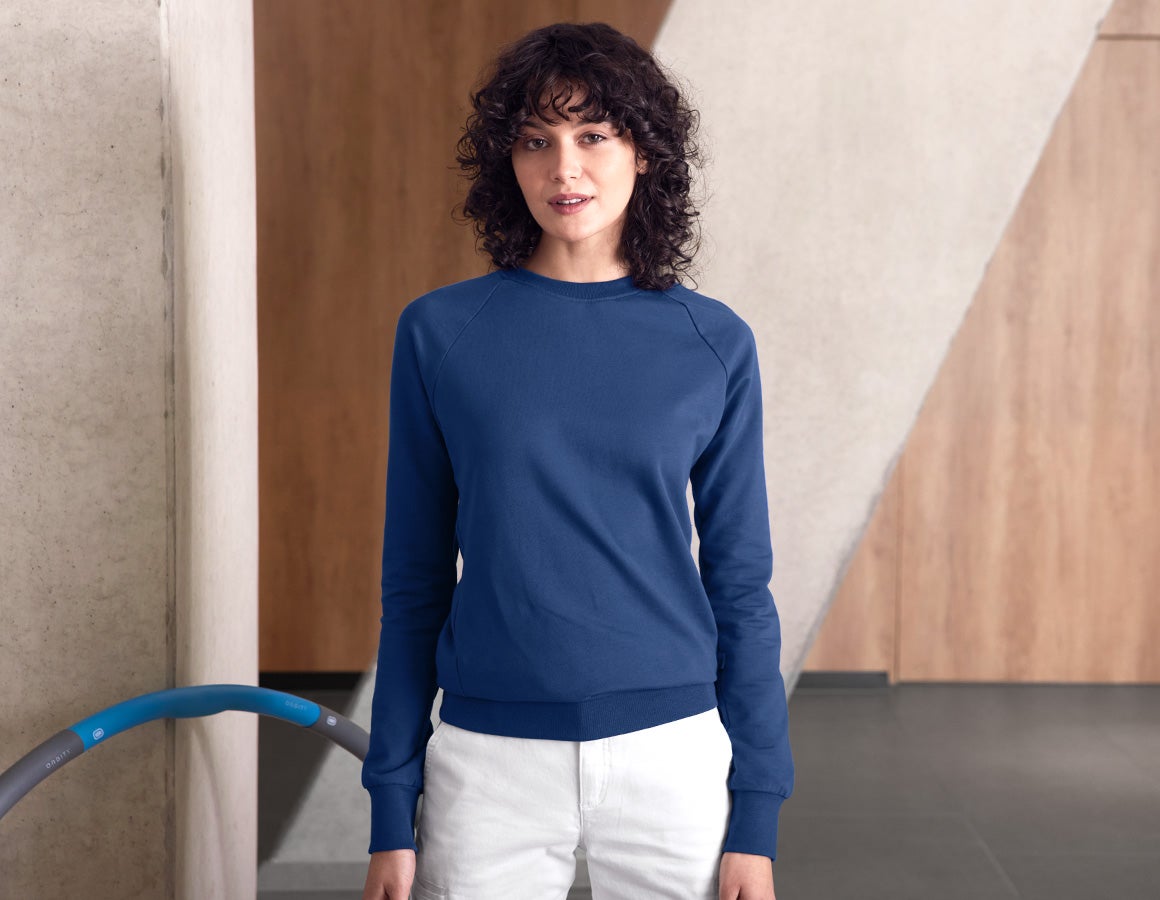 e.s. Sweatshirt cotton stretch, Damen