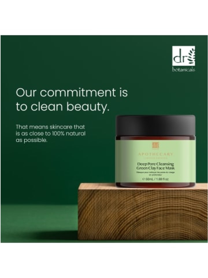 Dr Botanicals Porenreinigende Gesichtsmaske aus grüner Tonerde 50ml günstig kaufen onesize