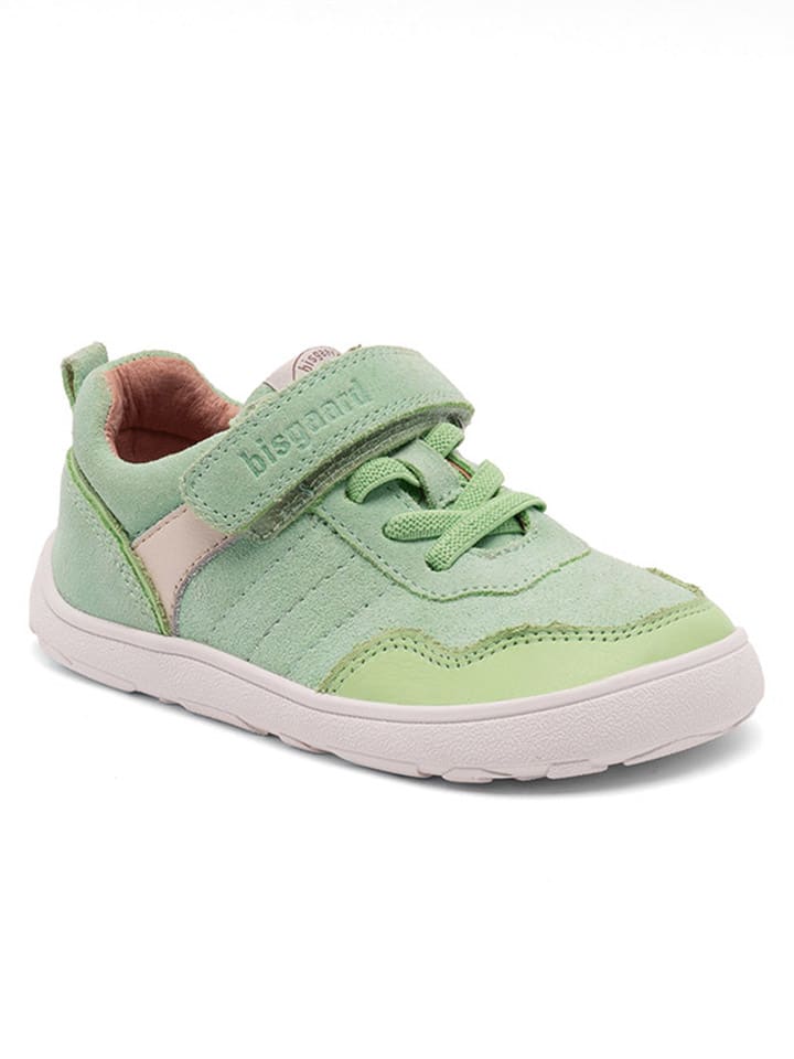 bisgaard Leder-Sneakers in Grün günstig kaufen