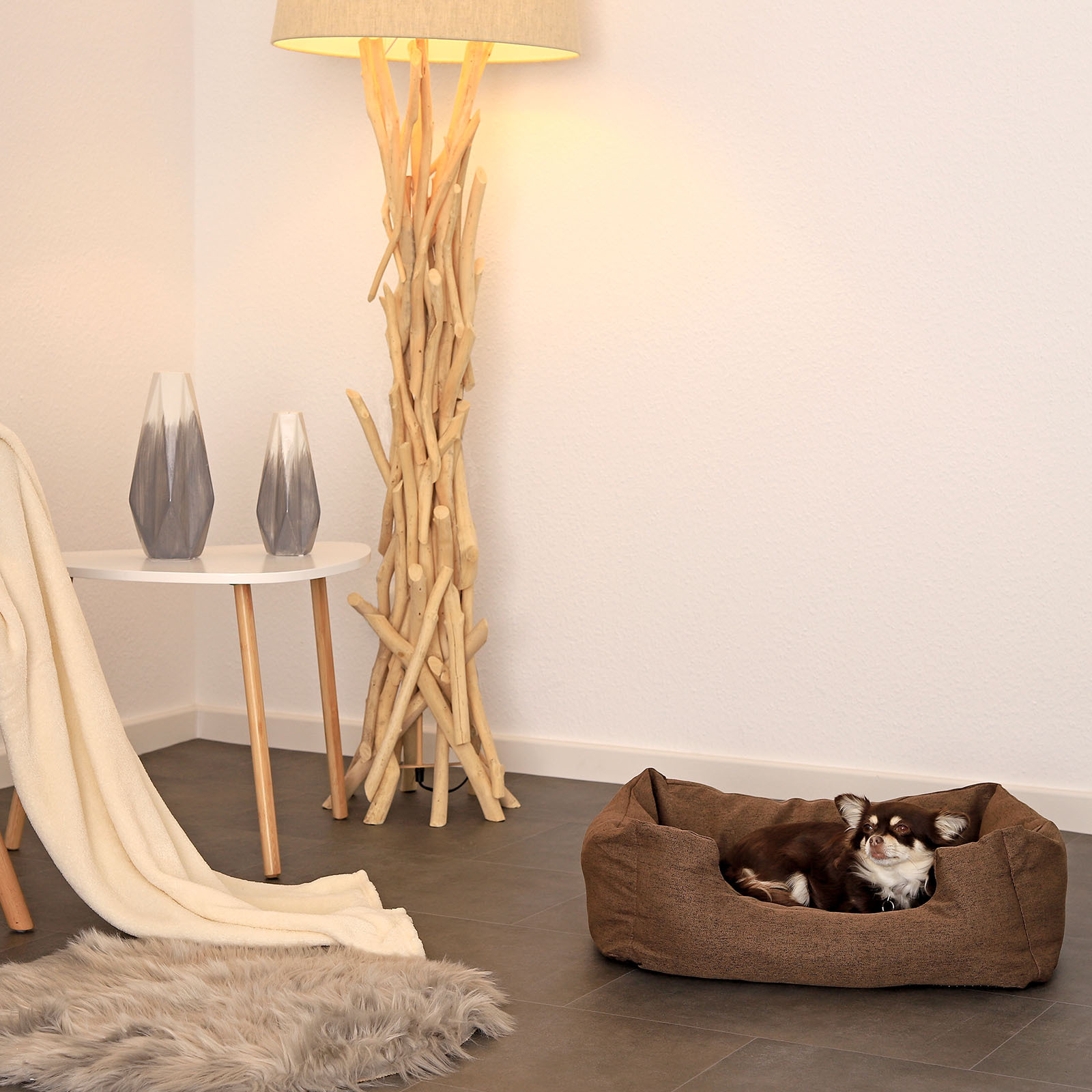 Lionto Hundebetten Lionto Hundebett mit Wendekissen meliert S