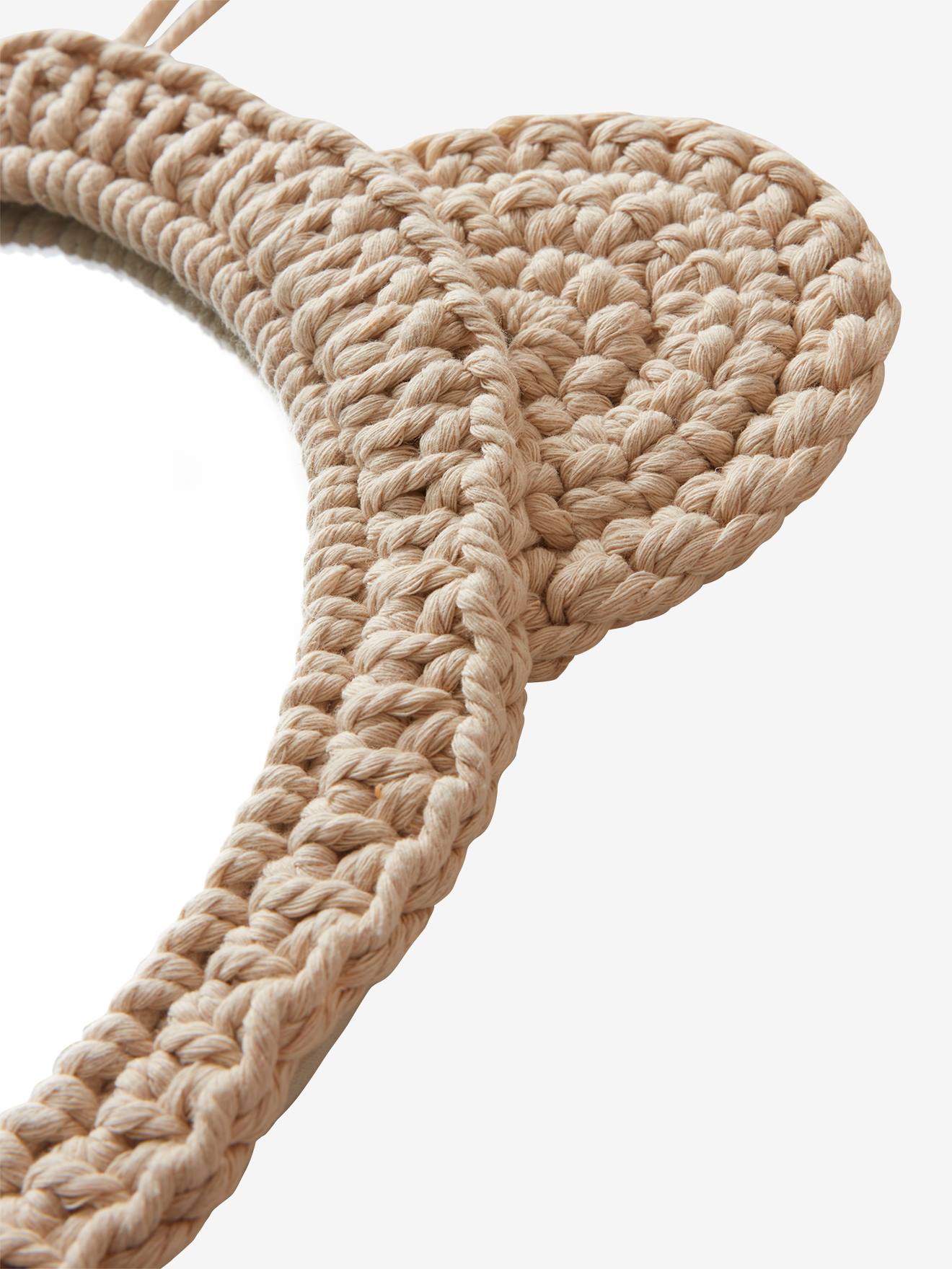 Vertbaudet Kinderzimmer Spiegel BÄR, gestrickt - beige