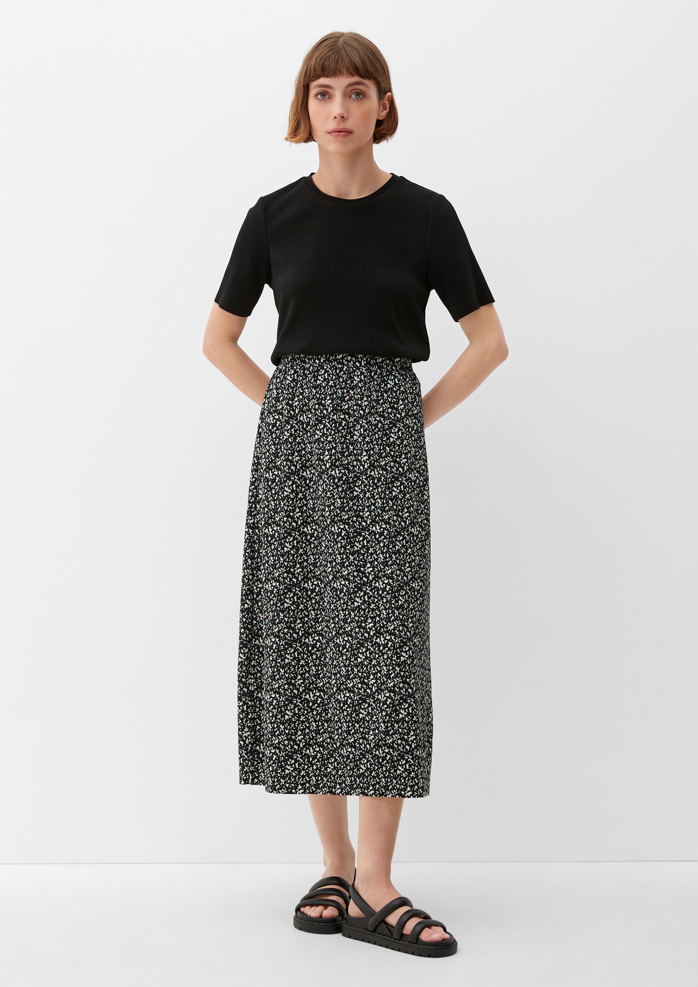 Midi-Rock mit Allover-Print  2132661-99A1