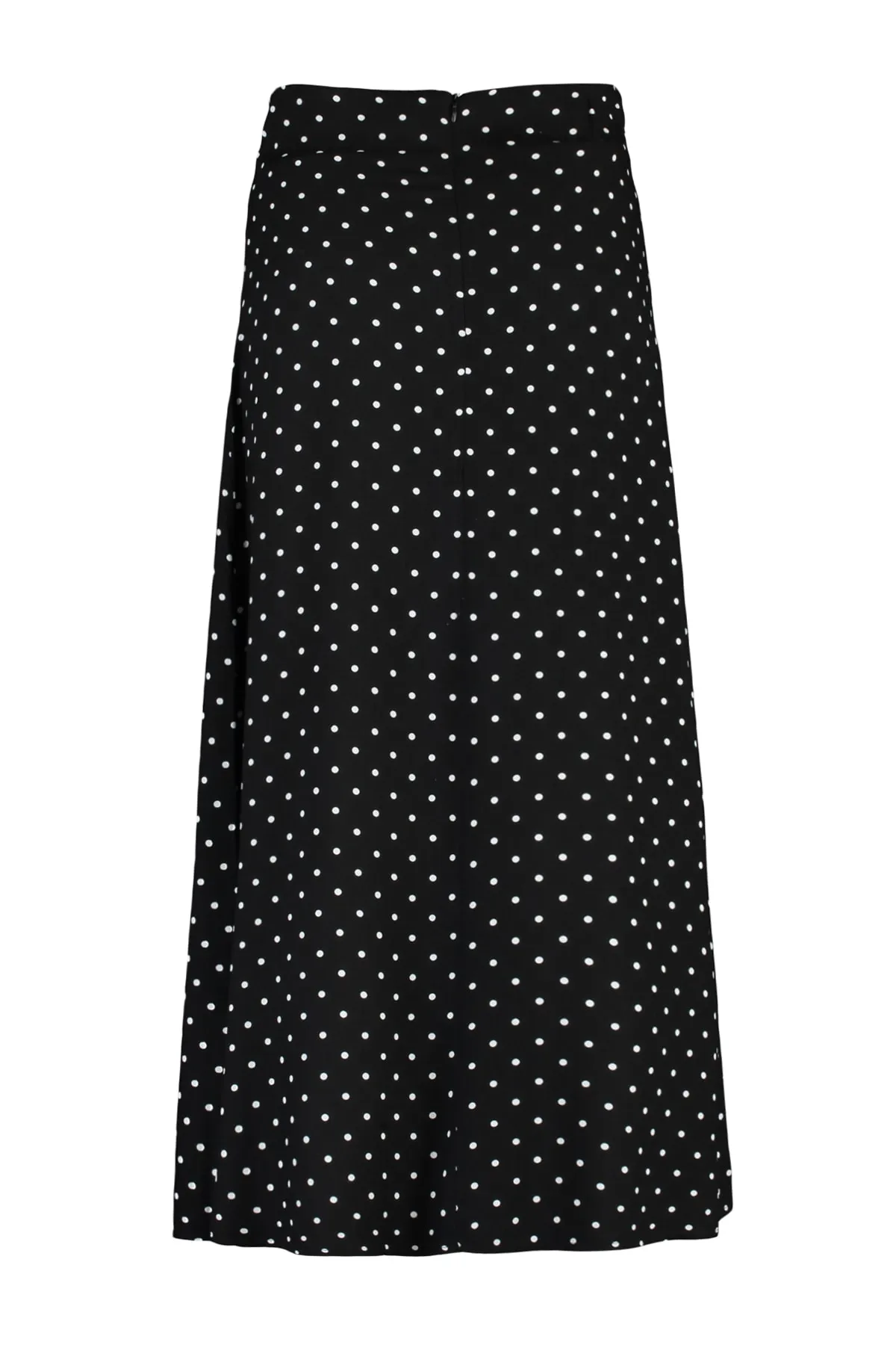 Trendyol Modest  Schwarzer gepunkteter Glockenwebrock TCTSS22EE0006