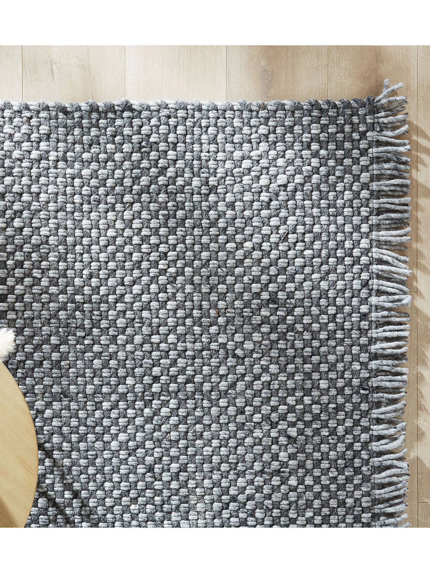 Svanberga Woll-Teppich, Dark Grey
