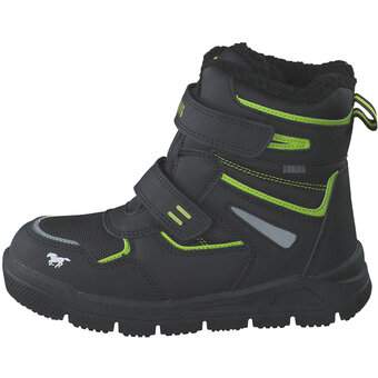 Mustang Klett Boots in schwarz