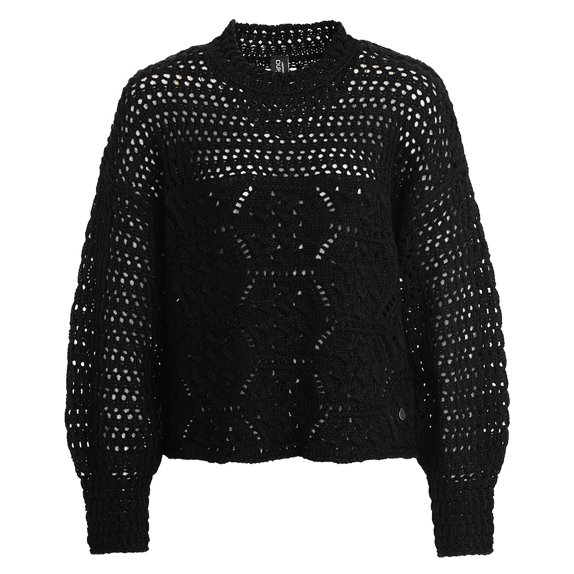 Damen Strickpullover mit Ajour-Muster