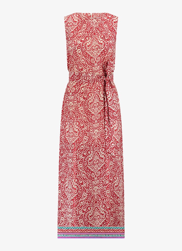 Robe midi Sigra de Studio Anneloes, imprimée et à ceinture à nouer