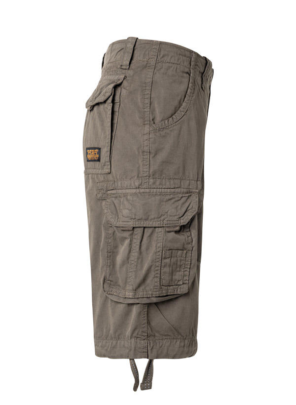 ALPHA INDUSTRIES, Cargoshorts, Regular Fit, Baumwolle, grau