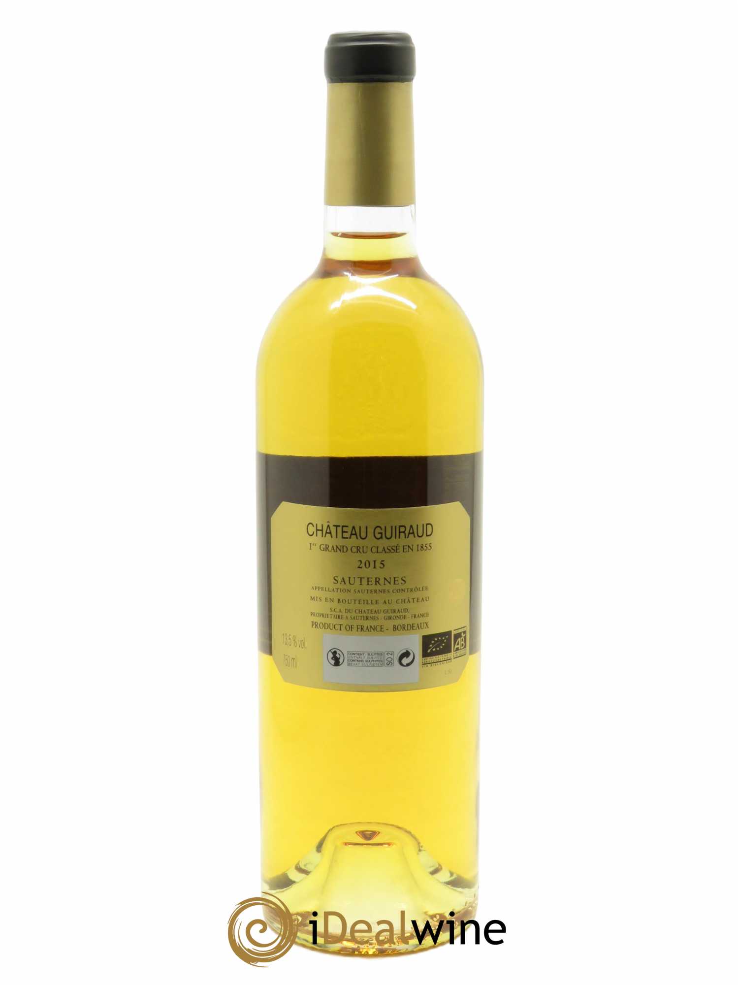Château Guiraud 1er Grand Cru Classé (CBO à partir de 6 bts) 2015 - Lot de 1 Bouteille