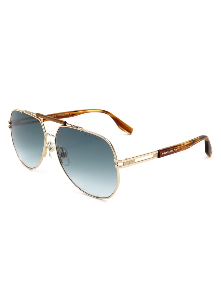 Marc Jacobs Herren-Sonnenbrille in Blau/ Gold günstig kaufen 61