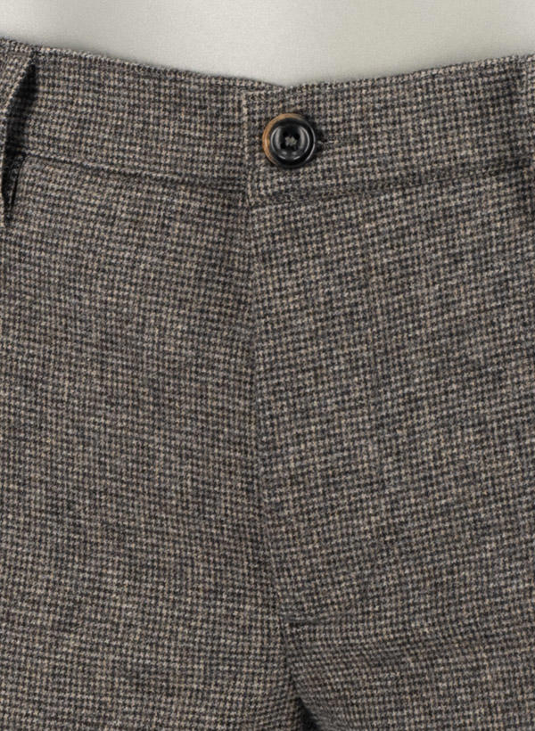 Alberto, Hose, Slim Fit, Wolle waschbar, greige meliert