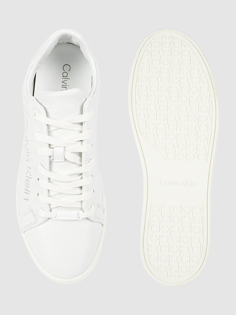 Sneaker aus Leder in weiß