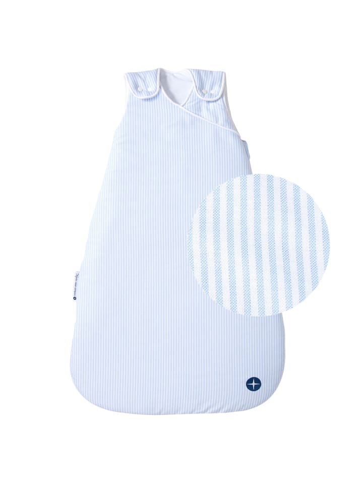 nordic coast company  Schlafsack in Blau Weiß gestreift günstig kaufen